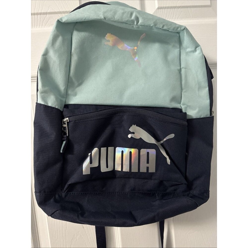 Puma Activation 18" Backpack Aqua/Navy Metallic Silver Logo GR72